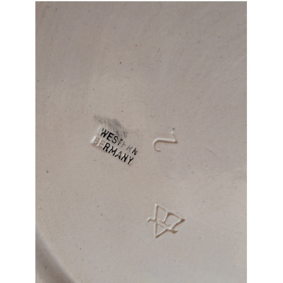 HP Vintage Christmas Western Germany Weihnachten Salt Glaze 1981‎ Décor Plate - Picture 11 of 12